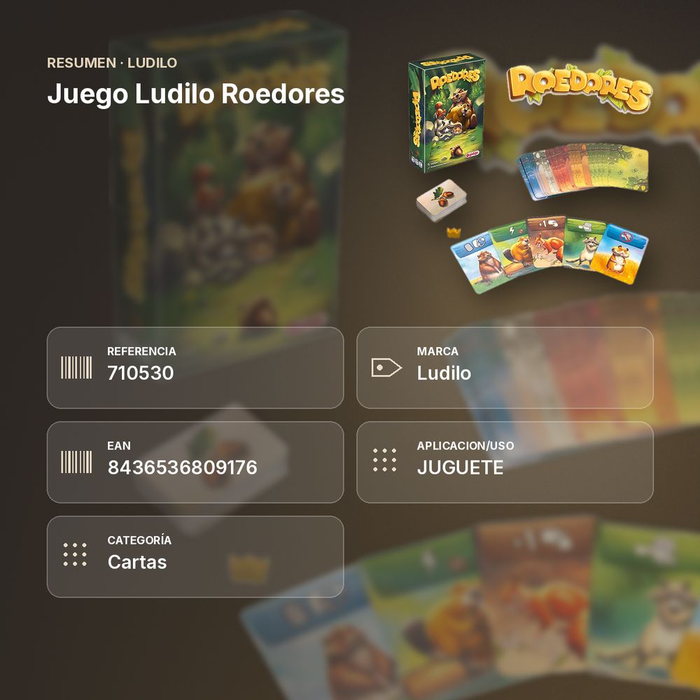 JUEGO LUDILO ROEDORES - resumen de atributos