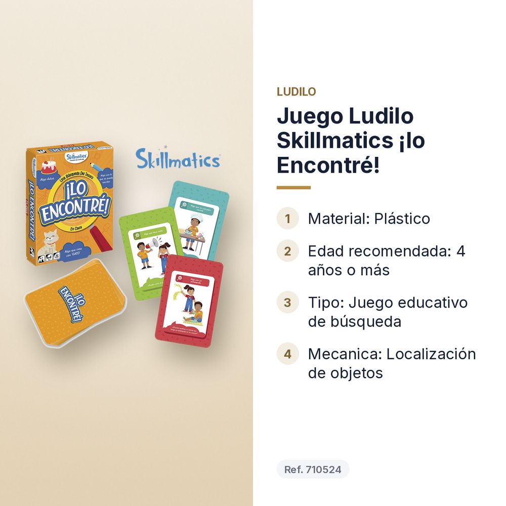 JUEGO LUDILO SKILLMATICS ¡LO ENCONTRÉ! - características principales