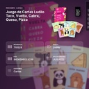 JUEGO DE CARTAS LUDILO TACO, VUELTA, CABRA, QUESO, PIZZA  - resumen de atributos
