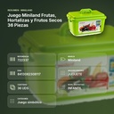 JUEGO MINILAND FRUTAS, HORTALIZAS Y FRUTOS SECOS 36 PIEZAS - resumen de atributos