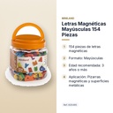 LETRAS MAGNÉTICAS MAYÚSCULAS 154 PIEZAS - características principales