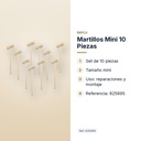 MARTILLOS MINI 10 PIEZAS - características principales