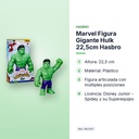 MARVEL FIGURA GIGANTE HULK 22,5CM HASBRO - características principales