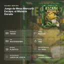 JUEGO DE MESA MERCURIO ESCAPA: EL MISTERIO DORADO - resumen de atributos