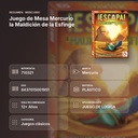 JUEGO DE MESA MERCURIO LA MALDICIÓN DE LA ESFINGE - resumen de atributos