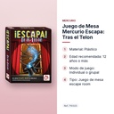 JUEGO DE MESA MERCURIO ESCAPA: TRAS EL TELON - características principales