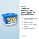 JUEGO DE CONSTRUCCION SUPER BLOCKS 96 PIEZAS MINILAND - características principales
