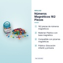 NÚMEROS MAGNÉTICOS 162 PIEZAS - características principales