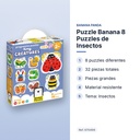 PUZZLE BANANA 8 PUZZLES DE INSECTOS - características principales