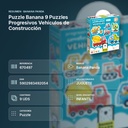 PUZZLE BANANA 9 PUZZLES PROGRESIVOS VEHÍCULOS DE CONSTRUCCIÓN - resumen de atributos