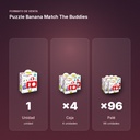 PUZZLE BANANA MATCH THE BUDDIES - formato de venta: caja de 4, palé de 96