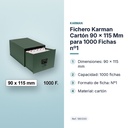 FICHERO KARMAN CARTÓN 90 X 115 MM PARA 1000 FICHAS Nº1 - características principales