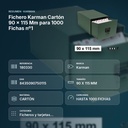 FICHERO KARMAN CARTÓN 90 X 115 MM PARA 1000 FICHAS Nº1 - resumen de atributos