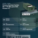 FICHERO KARMAN CARTÓN 90 X 115 MM PARA 500 FICHAS Nº1 - resumen de atributos