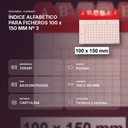 ÍNDICE ALFABÉTICO PARA FICHEROS 100 x 150 MM Nº 3 - resumen de atributos
