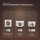 PRECINTO MARRON RAYLU 50MM×66M 45µm  - formato de venta: paquete de 6, caja de 36