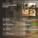 CINTA ADHESIVA PLUS INVISIBLE - resumen de atributos