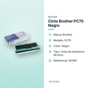 CINTA BROTHER PC75 NEGRO - características principales
