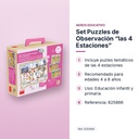 SET PUZZLES DE OBSERVACIÓN “LAS 4 ESTACIONES”  - características principales