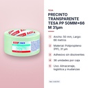 PRECINTO TRANSPARENTE TESA PP 50MM×66 M 31µm  - características principales