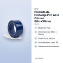 PRECINTO DE EMBALAJE PVC AZUL OSCURO 66M×50MM - características principales