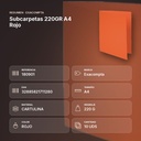 SUBCARPETAS 220GR A4 ROJO - resumen de atributos