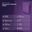 SUBCARPETAS 220GR A4 VIOLETA - resumen de atributos