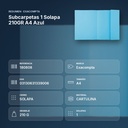 SUBCARPETAS 1 SOLAPA 210GR A4 AZUL - resumen de atributos