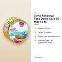 CINTA ADHESIVA TESA DOBLE CARA 50 MM X 5 M  - características principales