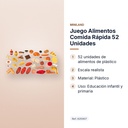 JUEGO ALIMENTOS COMIDA RÁPIDA 52 UNIDADES - características principales