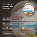 CINTA DOBLE CARA UNIVERSAL TESA 5MX50MM - resumen de atributos