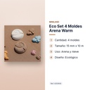 ECO SET 4 MOLDES ARENA WARM - características principales