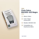 CINTA ZEBRA 800300-303 NEGRO - características principales