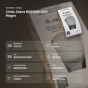 CINTA ZEBRA 800300-303 NEGRO - resumen de atributos
