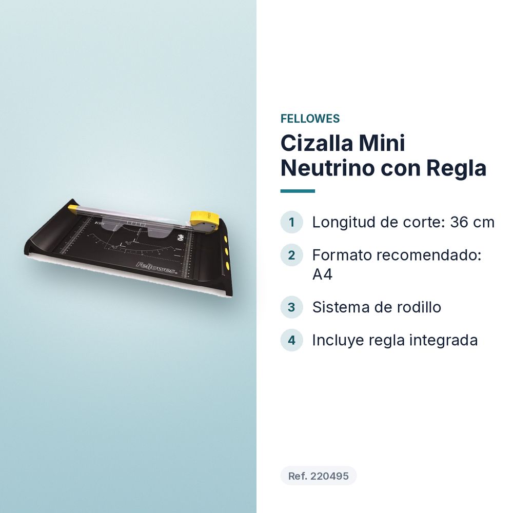 CIZALLA MINI NEUTRINO CON REGLA - características principales