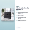 CLASIFICADOR BROCHE PP OPACO - características principales
