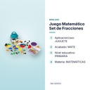 JUEGO MATEMÁTICO SET DE FRACCIONES - características principales