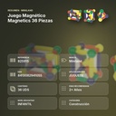 JUEGO MAGNÉTICO MAGNETICS 36 PIEZAS  - resumen de atributos