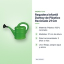 REGADERA INFANTIL DANTOY DE PLÁSTICO RECICLADO 21 CM - características principales