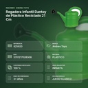 REGADERA INFANTIL DANTOY DE PLÁSTICO RECICLADO 21 CM - resumen de atributos