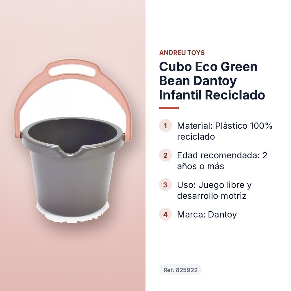 CUBO ECO GREEN BEAN DANTOY INFANTIL RECICLADO - características principales