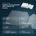 ALGODÓN ZIG ZAG HIDROFILO 100% NATURAL 100 GRAMOS - resumen de atributos