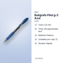 BOLÍGRAFO PILOT G-2 AZUL - características principales