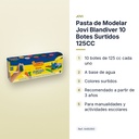 PASTA DE MODELAR JOVI BLANDIVER 10 BOTES SURTIDOS 125CC - características principales
