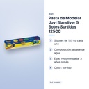 PASTA DE MODELAR JOVI BLANDIVER 5 BOTES SURTIDOS 125CC - características principales