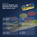 PASTA DE MODELAR JOVI BLANDIVER 403 3 BOTES ROJO, VERDE Y AZUL - resumen de atributos