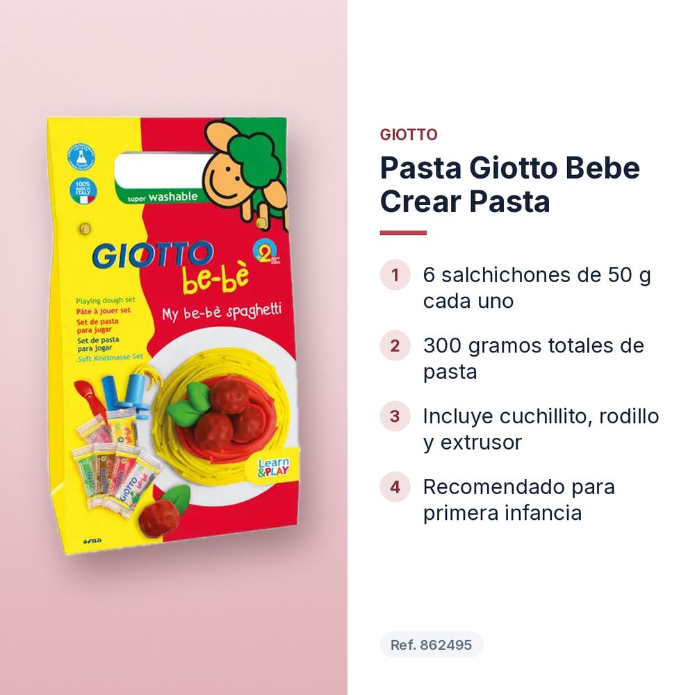 PASTA GIOTTO BEBE CREAR PASTA - características principales
