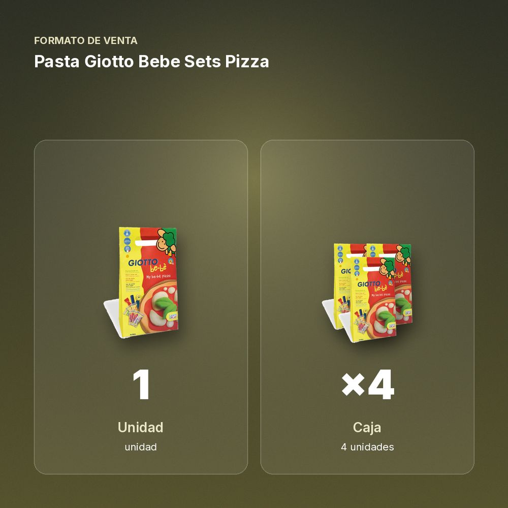 PASTA GIOTTO BEBE SETS PIZZA - formato de venta: caja de 4