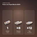 PASTA JOVI PAPEL MACHE 680G - formato de venta: paquete de 6, caja de 12