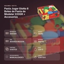 PASTA JUGAR GIOTTO 8 BOTES DE PASTA DE MODELAR 220GR + ACCESORIOS - resumen de atributos